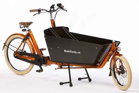 Bakfietsnl Cruiser long middenmotor STEPS retro kindertransport